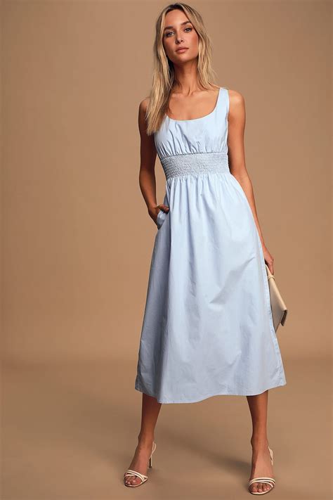 light blue summer dresses